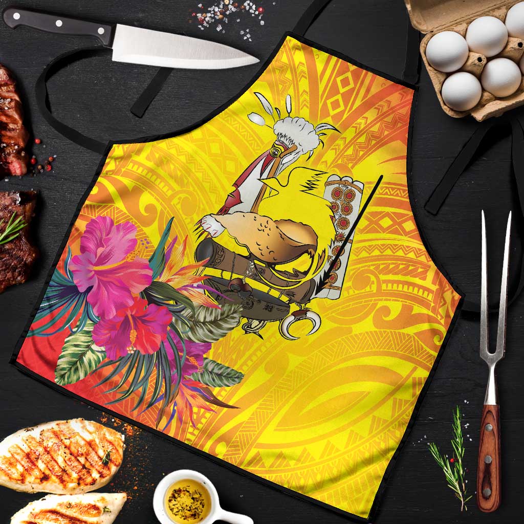 Papua New Guinea Cultural Tropical Flowers Apron - Polynesian Pride