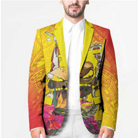 Papua New Guinea Cultural Tropical Flowers Blazer - Polynesian Pride
