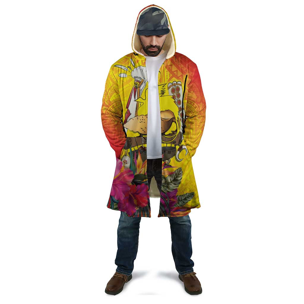 Papua New Guinea Cultural Tropical Flowers Cloak - Polynesian Pride