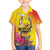Papua New Guinea Cultural Tropical Flowers Family Matching Off Shoulder Short Dress and Hawaiian Shirt
