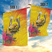 Papua New Guinea Cultural Tropical Flowers Garden Flag