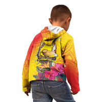 Papua New Guinea Cultural Tropical Flowers Kid Hoodie