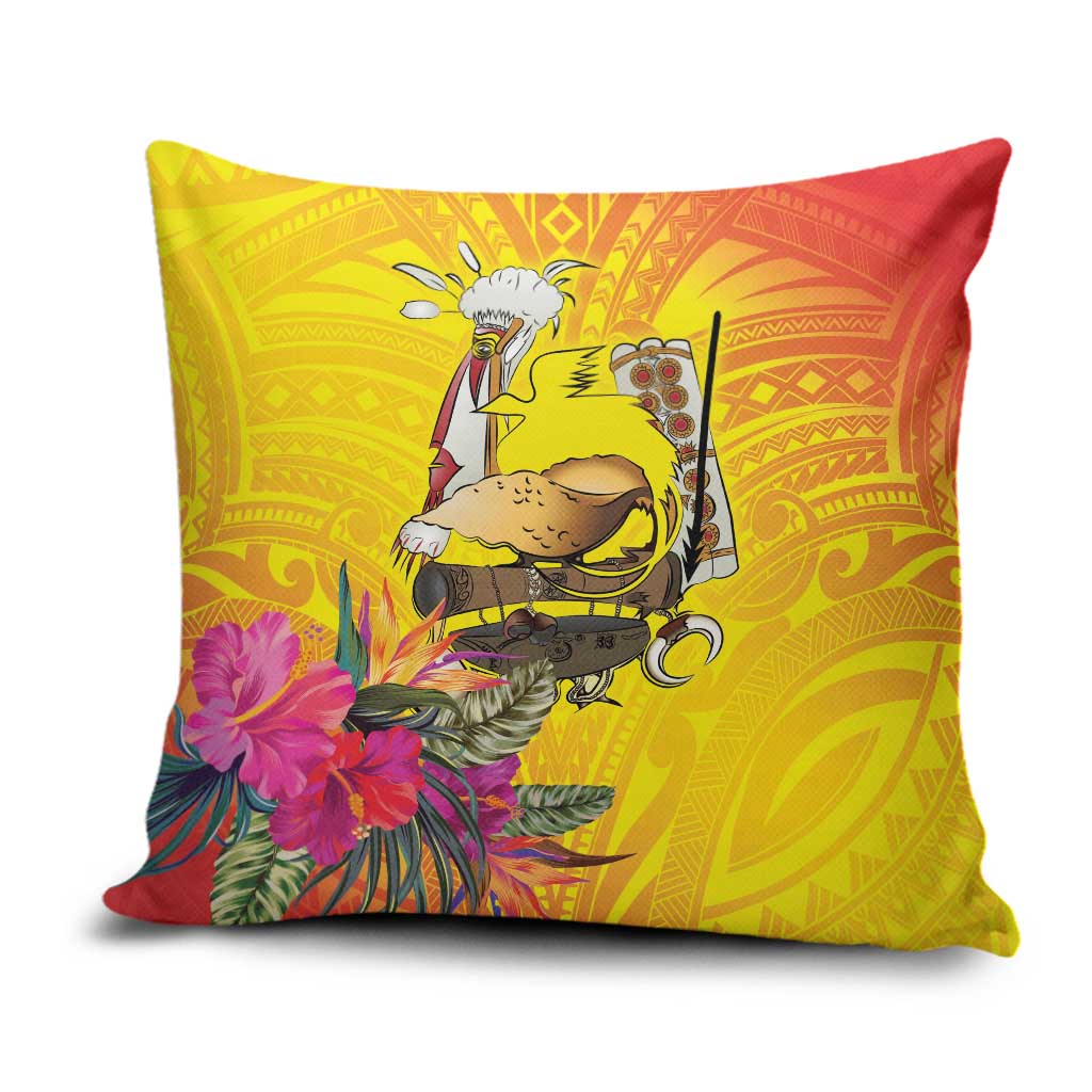 Papua New Guinea Cultural Tropical Flowers Pillow Cover LT9 Gold - Polynesian Pride