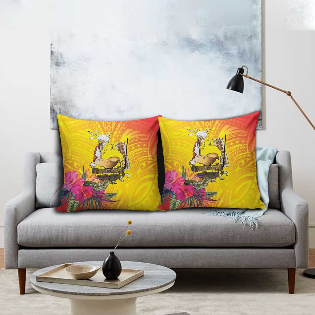 Papua New Guinea Cultural Tropical Flowers Pillow Cover LT9 - Polynesian Pride