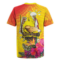 Papua New Guinea Cultural Tropical Flowers Rugby Jersey