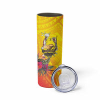 Papua New Guinea Cultural Tropical Flowers Skinny Tumbler LT9 - Polynesian Pride