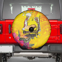 Papua New Guinea Cultural Tropical Flowers Spare Tire Cover