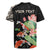 Personalized Japanese Koi Fish Rugby Jersey with Polynesian Pattern