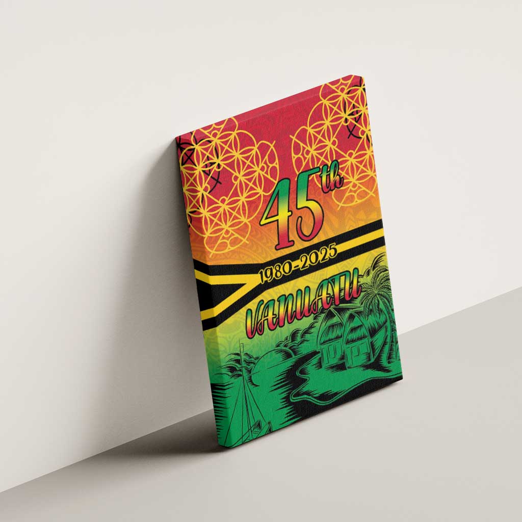 Hapi 45th Indipendens Dei Vanuatu Canvas Wall Art Yumi 1980 with Vanuatuan Beach Landscape