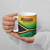 Hapi 45th Indipendens Dei Vanuatu Ceramic Mug Yumi 1980 with Vanuatuan Beach Landscape - Polynesian Pride