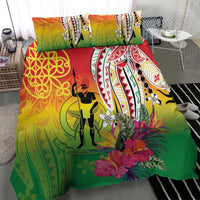 Vanuatu 45th Anniversary Bedding Set Polynesian with Sand Drawing Pattern LT9 - Polynesian Pride