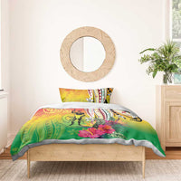Vanuatu 45th Anniversary Bedding Set Polynesian with Sand Drawing Pattern LT9 - Polynesian Pride