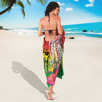 Vanuatu 45th Anniversary Sarong Polynesian with Sand Drawing Pattern