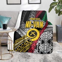 Vanuatu Proud to be Ni-van Personalised Blanket with Mutis En Atan Patterns