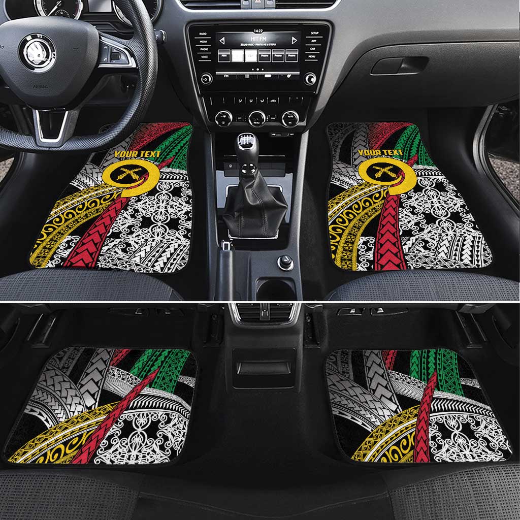 Vanuatu Proud to be Ni-van Personalised Car Mats with Mutis En Atan Patterns