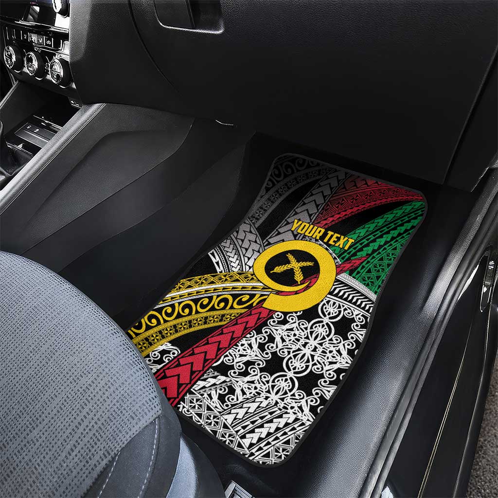 Vanuatu Proud to be Ni-van Personalised Car Mats with Mutis En Atan Patterns