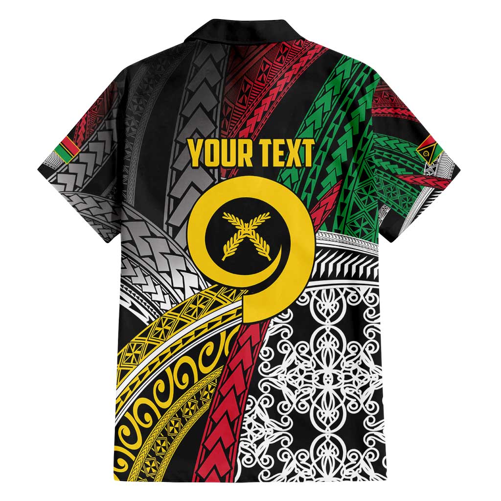 Vanuatu Proud to be Ni-van Personalised Family Matching Off Shoulder Short Dress and Hawaiian Shirt with Mutis En Atan Patterns