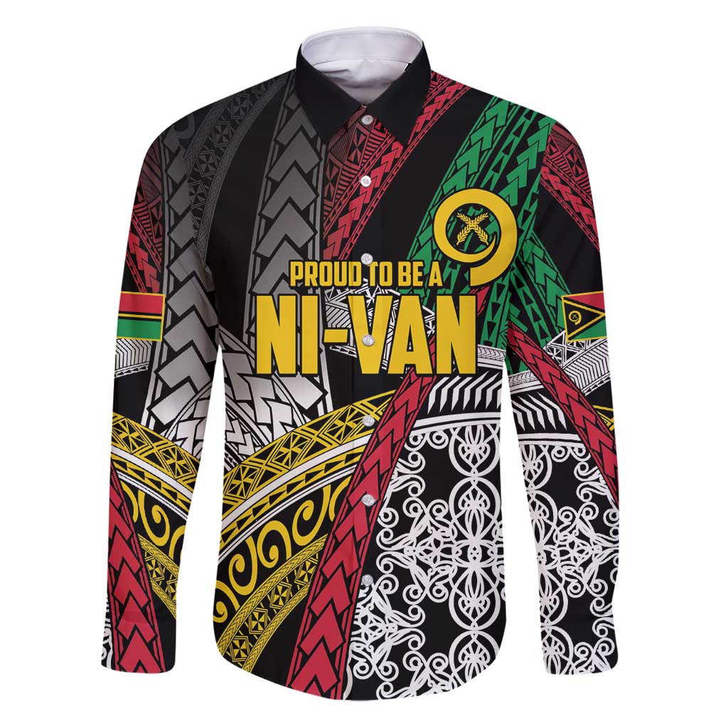 Vanuatu Proud to be Ni-van Personalised Family Matching Puletasi and Hawaiian Shirt with Mutis En Atan Patterns