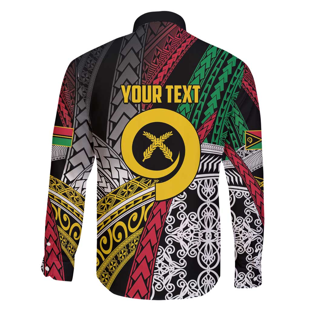 Vanuatu Proud to be Ni-van Personalised Family Matching Short Sleeve Bodycon Dress and Hawaiian Shirt with Mutis En Atan Patterns