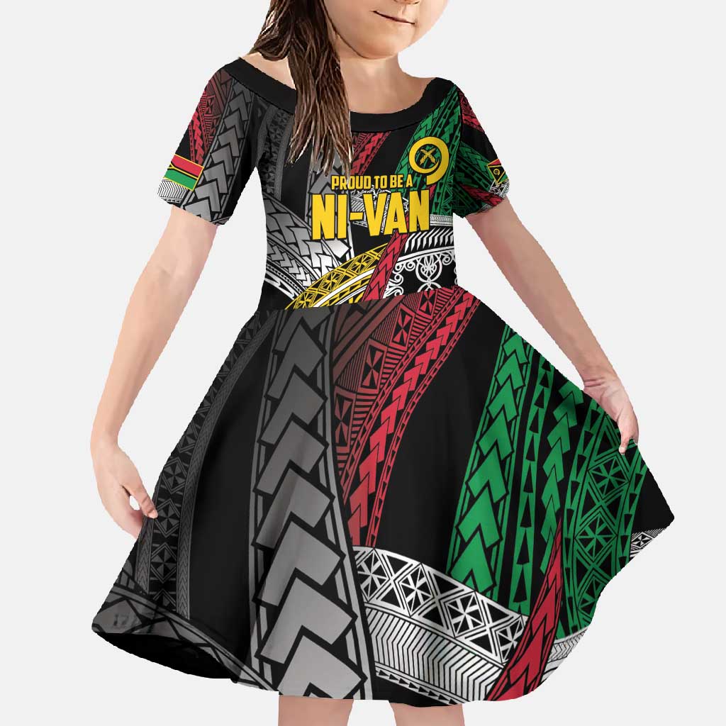 Vanuatu Proud to be Ni-van Personalised Family Matching Summer Maxi Dress and Hawaiian Shirt with Mutis En Atan Patterns