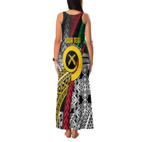 Vanuatu Proud to be Ni-van Personalised Family Matching Tank Maxi Dress and Hawaiian Shirt with Mutis En Atan Patterns