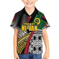 Vanuatu Proud to be Ni-van Personalised Family Matching Tank Maxi Dress and Hawaiian Shirt with Mutis En Atan Patterns