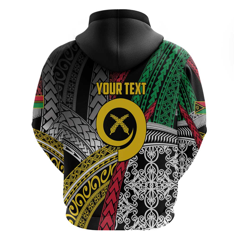 Vanuatu Proud to be Ni-van Personalised Hoodie with Mutis En Atan Patterns