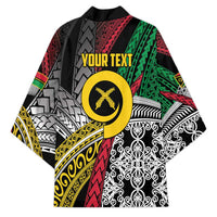 Vanuatu Proud to be Ni-van Personalised Kimono with Mutis En Atan Patterns - Polynesian Pride