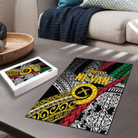 Vanuatu Proud to be Ni-van Personalised Puzzle with Mutis En Atan Patterns - Polynesian Pride