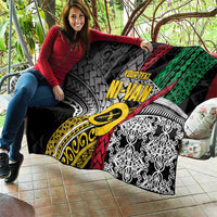 Vanuatu Proud to be Ni-van Personalised Quilt with Mutis En Atan Patterns