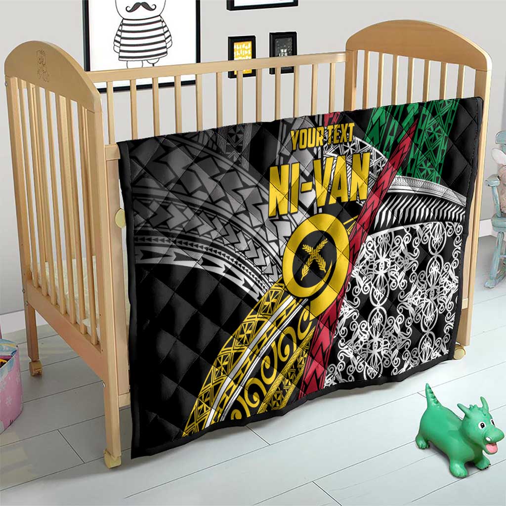 Vanuatu Proud to be Ni-van Personalised Quilt with Mutis En Atan Patterns
