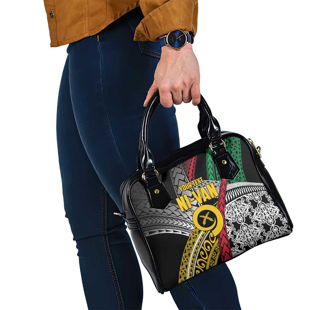 Vanuatu Proud to be Ni-van Personalised Shoulder Handbag with Mutis En Atan Patterns