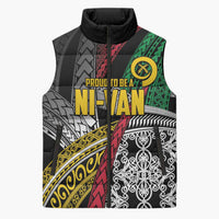 Vanuatu Proud to be Ni-van Personalised Sleeveless Puffer Jacket with Mutis En Atan Patterns - Polynesian Pride