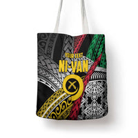 Vanuatu Proud to be Ni-van Personalised Tote Bag with Mutis En Atan Patterns LT9 - Polynesian Pride