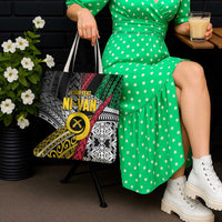 Vanuatu Proud to be Ni-van Personalised Tote Bag with Mutis En Atan Patterns LT9 - Polynesian Pride