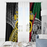Vanuatu Proud to be Ni-van Personalised Window Curtain with Mutis En Atan Patterns