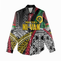 Vanuatu Proud to be Ni-van Personalised Women Casual Shirt with Mutis En Atan Patterns