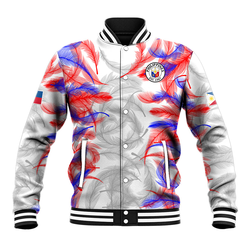 2023 Philippines Anzkals Football Baseball Jacket Pilipinas Be Unique LT9 Unisex White - Polynesian Pride