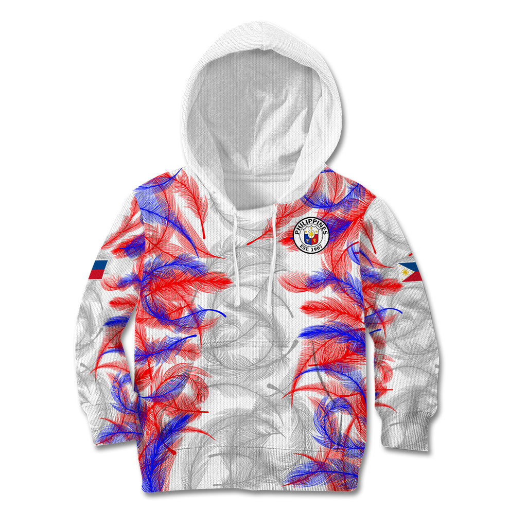 2023 Philippines Anzkals Football Kid Hoodie Pilipinas Be Unique LT9 White - Polynesian Pride