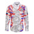 2023 Philippines Anzkals Football Long Sleeve Button Shirt Pilipinas Be Unique LT9 Unisex White - Polynesian Pride