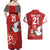 Custom Tonga Rugby Couples Matching Off Shoulder Maxi Dress and Hawaiian Shirt Mate Maa Kupesi Style