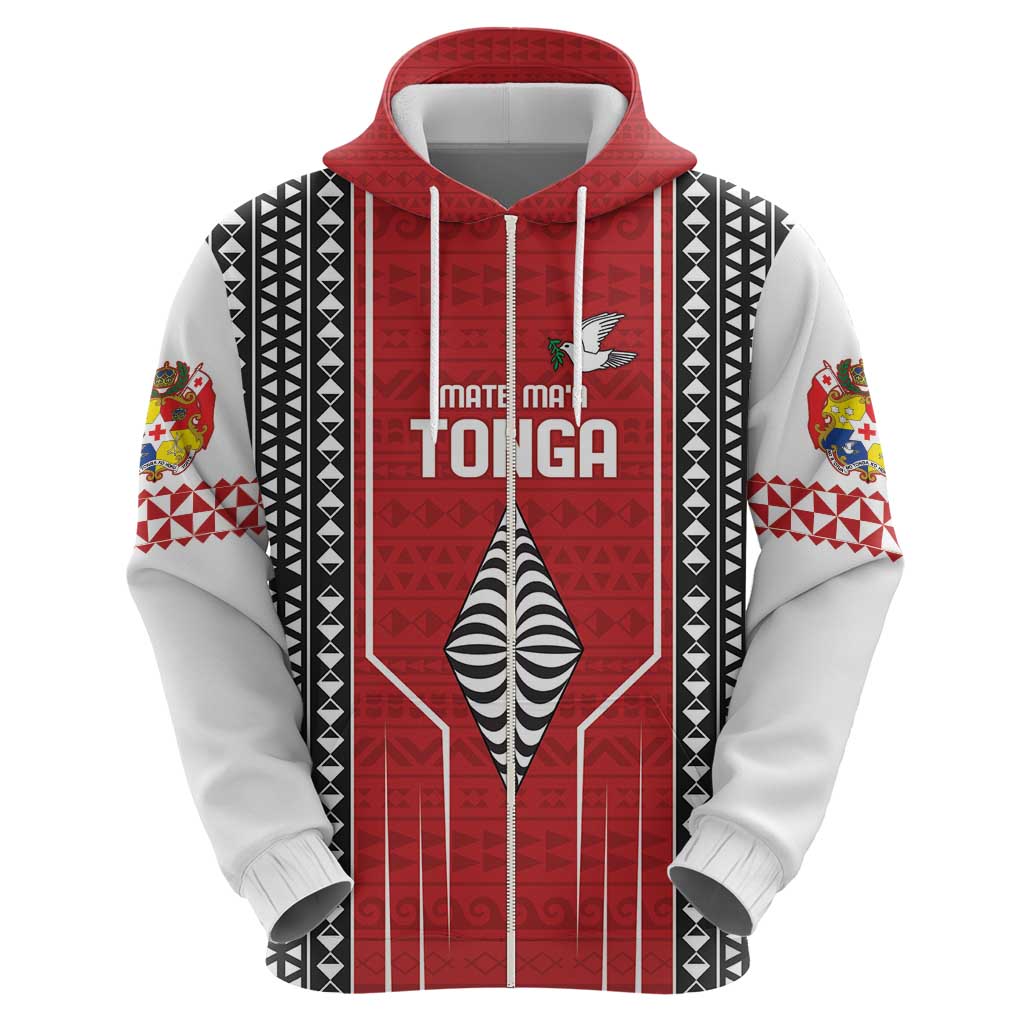 Custom Tonga Rugby Hoodie Mate Maa Kupesi Style LT9 - Polynesian Pride