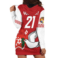 Custom Tonga Rugby Hoodie Dress Mate Maa Kupesi Style LT9 - Polynesian Pride