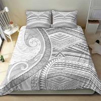 American Samoa White Sunday Bedding Set Polynesian Lotu Tamaiti - Polynesian Pride
