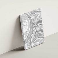 American Samoa White Sunday Canvas Wall Art Polynesian Lotu Tamaiti - Polynesian Pride