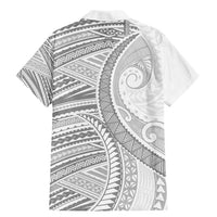 American Samoa White Sunday Family Matching Mermaid Dress and Hawaiian Shirt Polynesian Lotu Tamaiti - Polynesian Pride