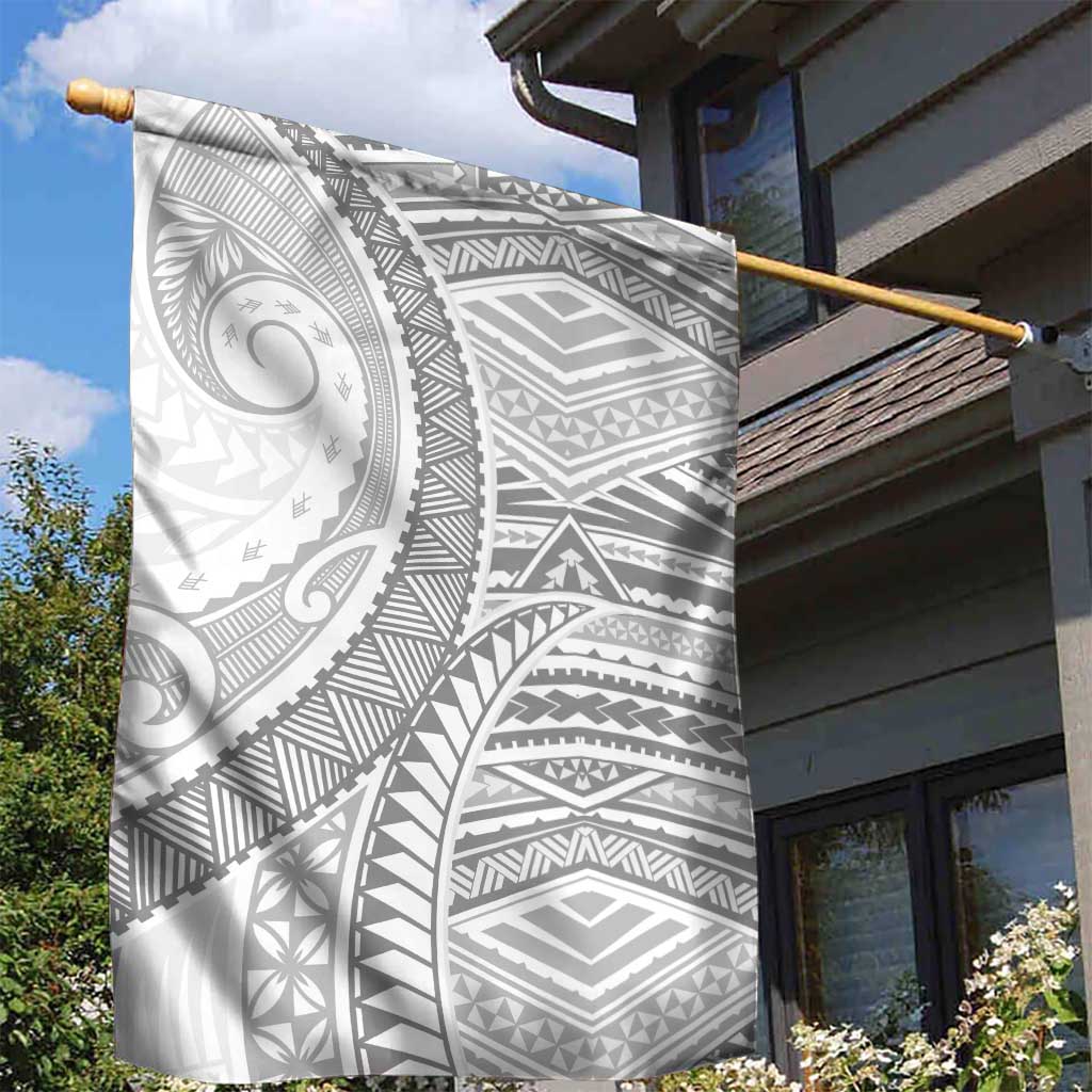 American Samoa White Sunday Garden Flag Polynesian Lotu Tamaiti - Polynesian Pride