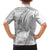 Samoa Siapo White Sunday Family Matching Off The Shoulder Long Sleeve Dress and Hawaiian Shirt Lotu Tamaiti Polynesian White Pattern - Polynesian Pride