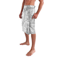 Samoa Siapo White Sunday Lavalava Lotu Tamaiti Polynesian White Pattern - Polynesian Pride