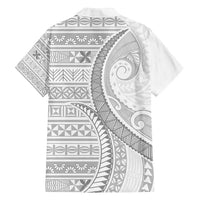 Tokelau White Sunday Family Matching Puletasi and Hawaiian Shirt Lotu Tamaiti Ngatu Tokelau Feletoa Manulua - Polynesian Pride
